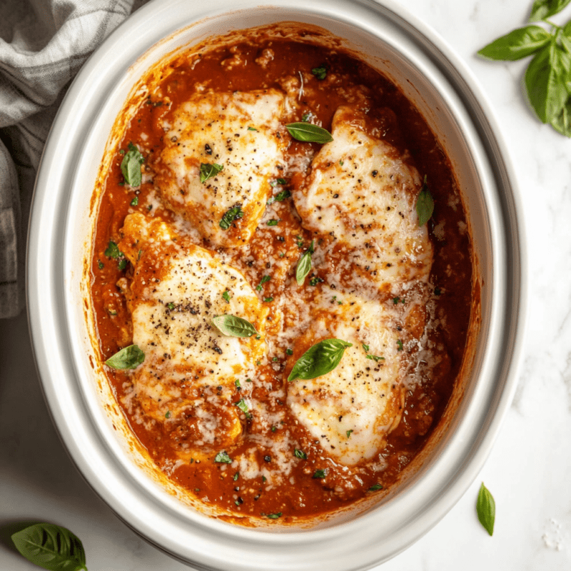 Crockpot Chicken Parmesan