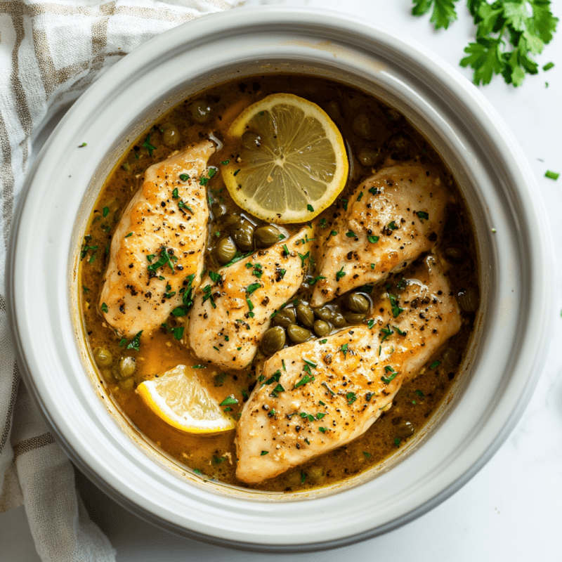 Crockpot Chicken Piccata