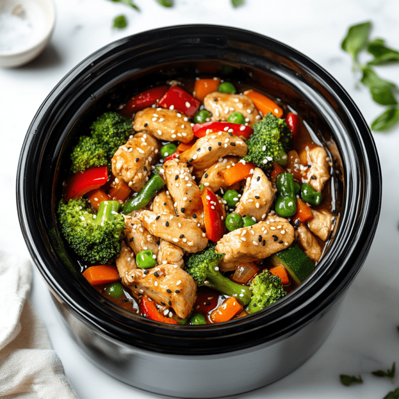 Crockpot Chicken and Vegetable Stir-Fry