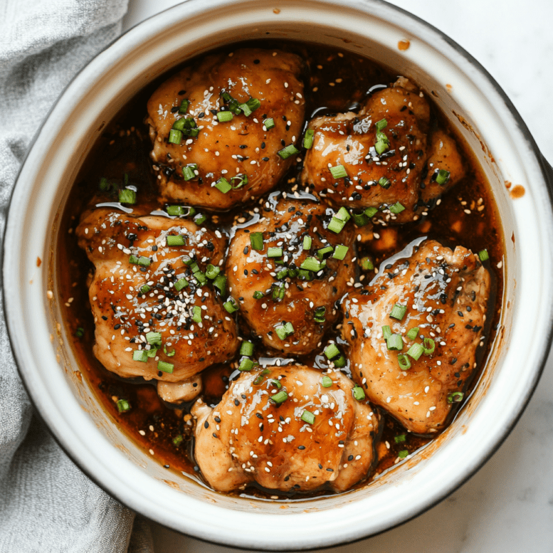 Crockpot Honey Garlic Chicken Thighs