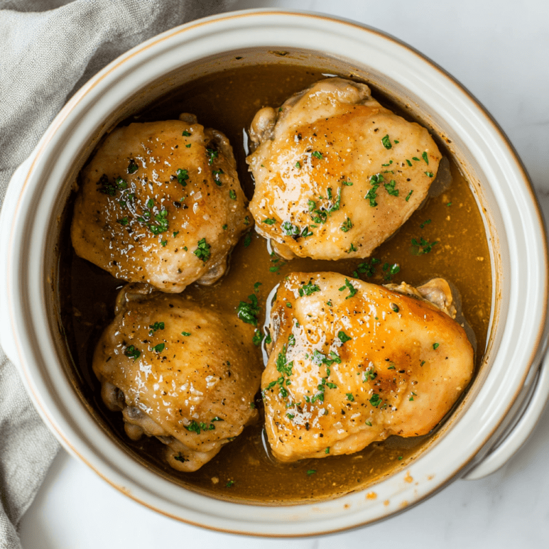 Crockpot Honey Mustard Chicken Thighs