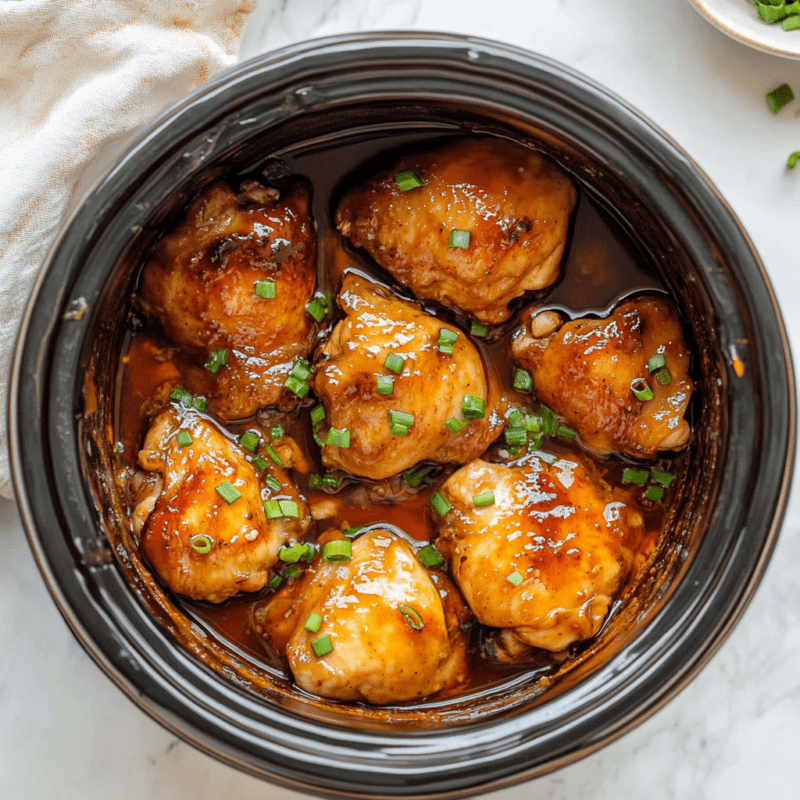 Crockpot Orange Chicken Thighs