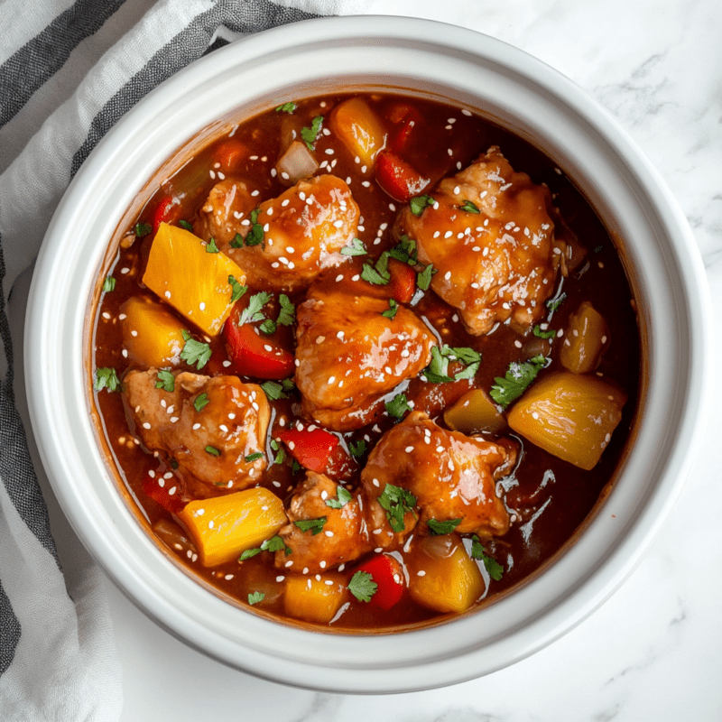 Crockpot Sweet and Sour Chicken Thighs