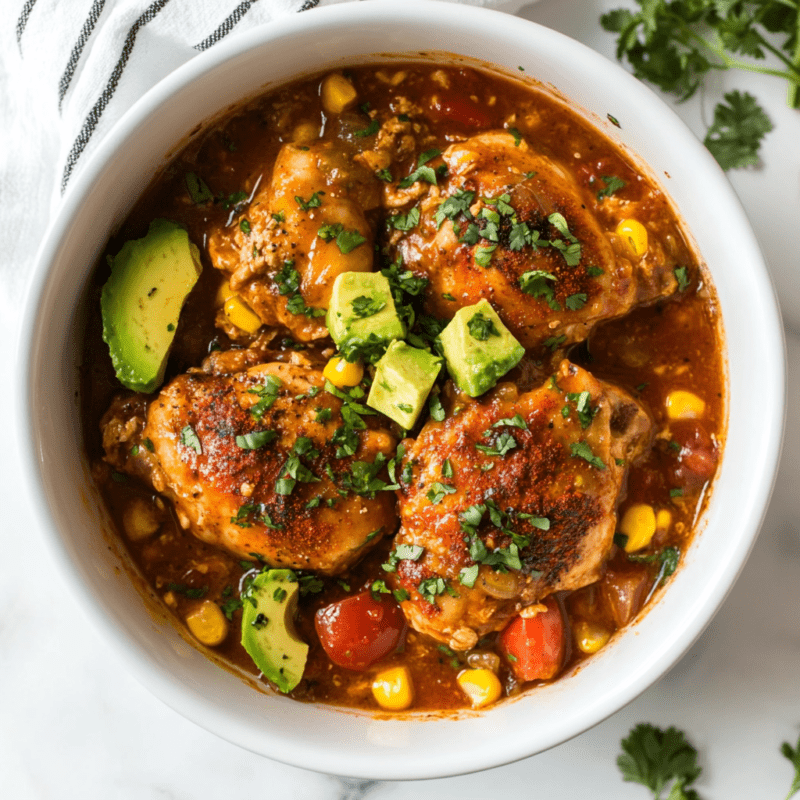 Crockpot Taco Chicken Thighs