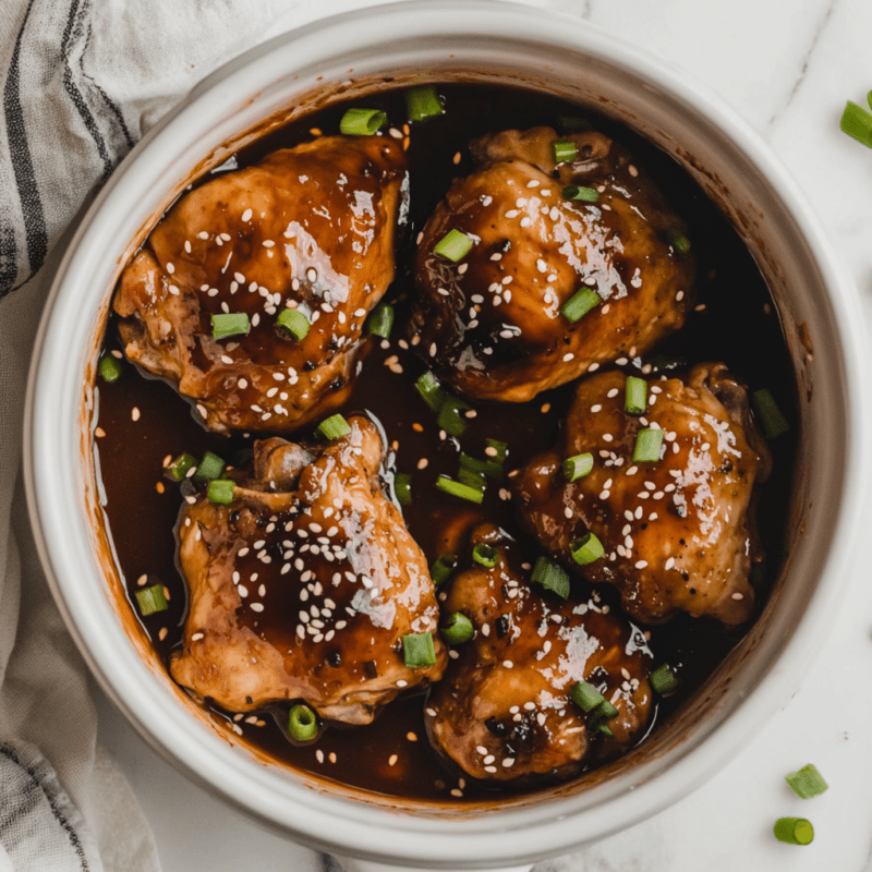 Crockpot Teriyaki Chicken Thighs