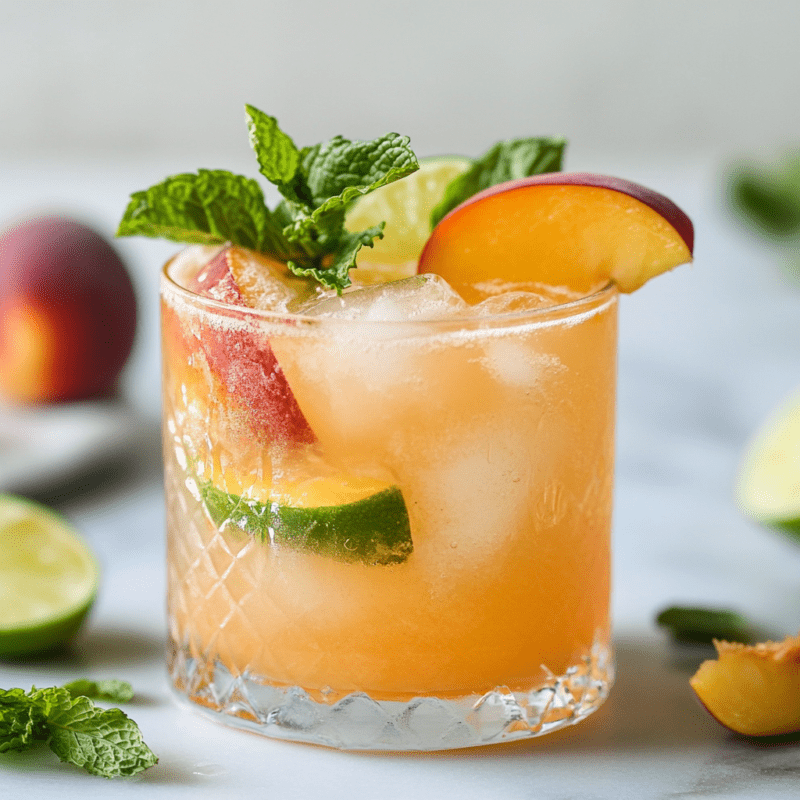 Ginger Peach Sparkler