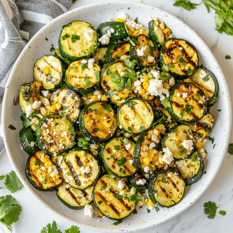 Grilled Zucchini and Corn Salad