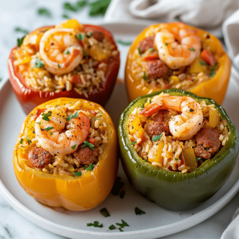 Jambalaya Stuffed Peppers