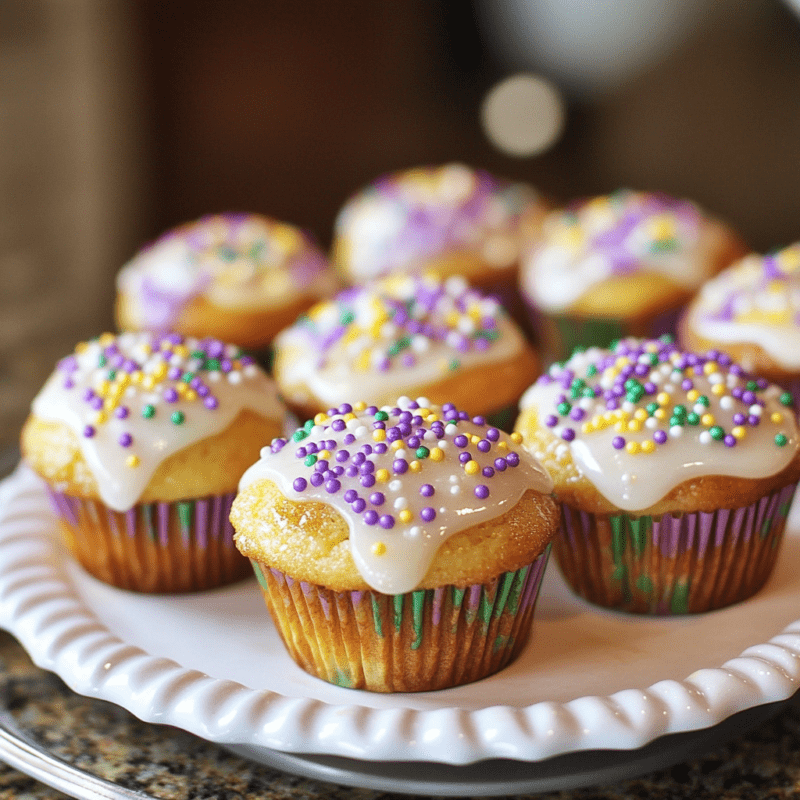 King Cake Mini Muffins