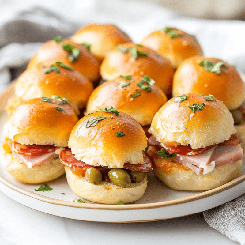 Mini Muffuletta Bites