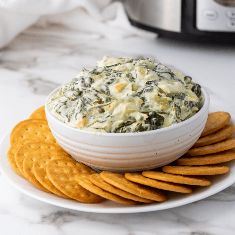 Slow Cooker Spinach Artichoke Dip