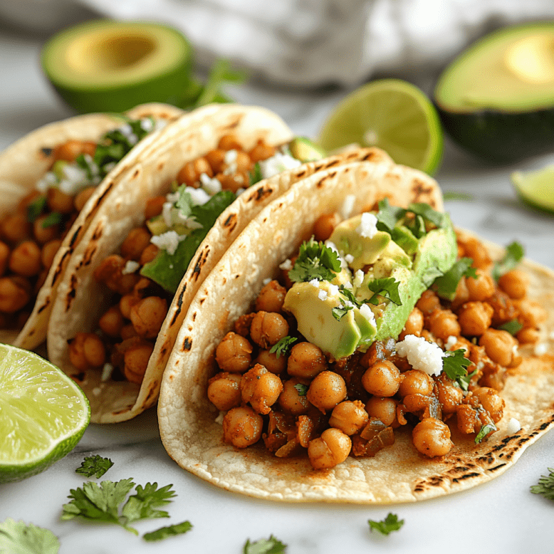 Spicy Chickpea Tacos