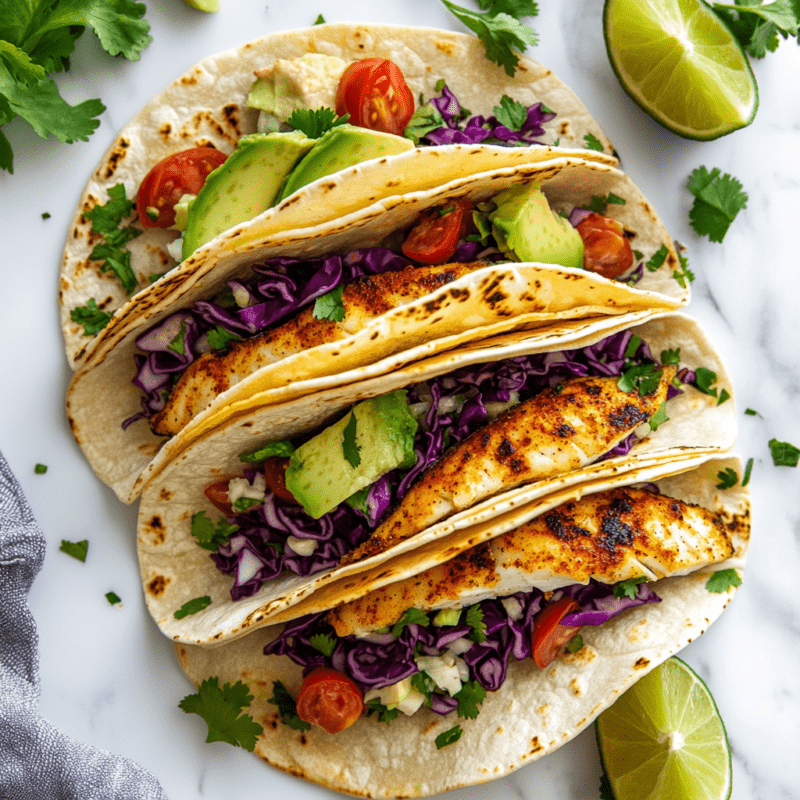 Spicy Grilled Fish Tacos