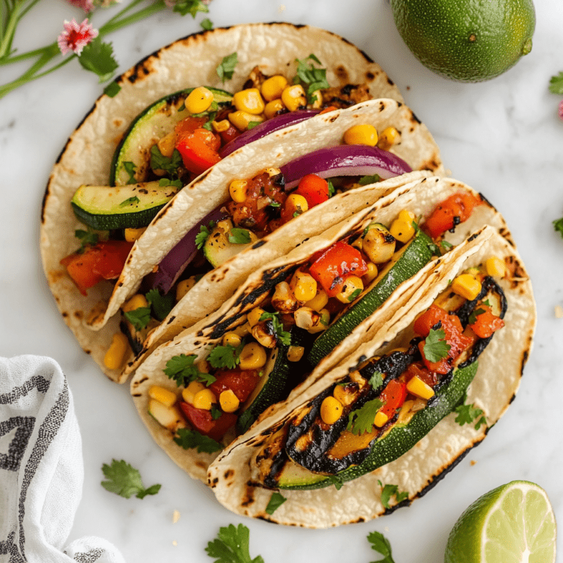 Spicy Grilled Vegetable Tacos