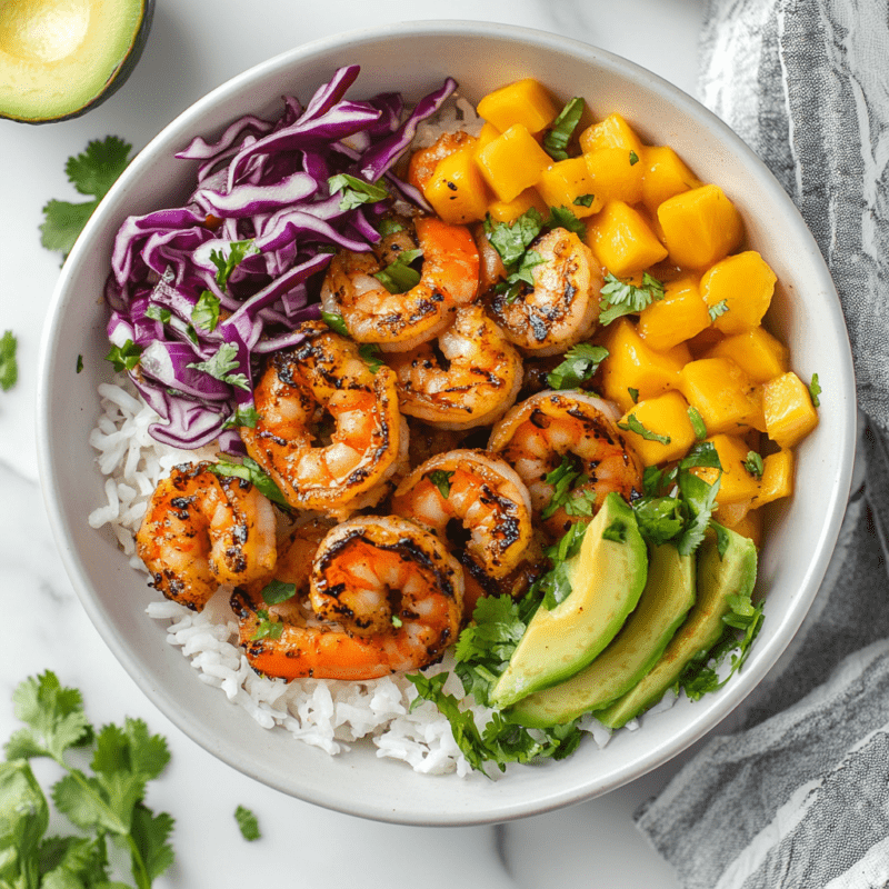 Spicy Shrimp Burrito Bowl