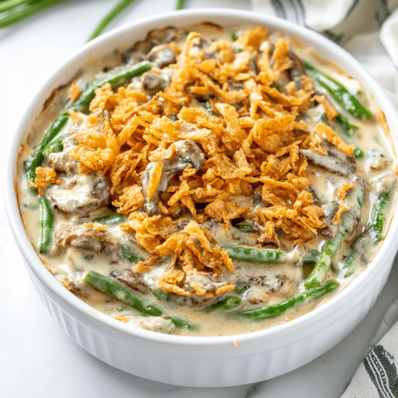 St. Patrick's Day Green Bean Casserole
