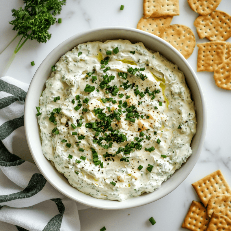 St. Patrick's Day Green Cheese Dip