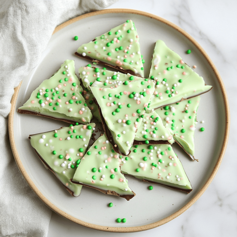 St. Patrick's Day Mint Chocolate Bark