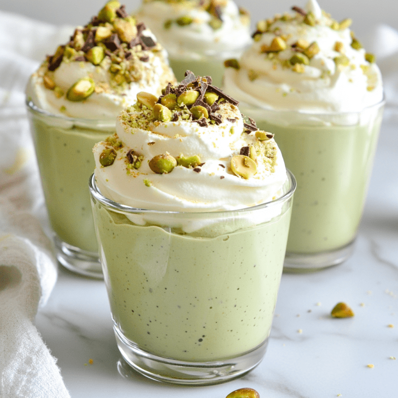 St. Patrick's Day Pistachio Pudding Cups