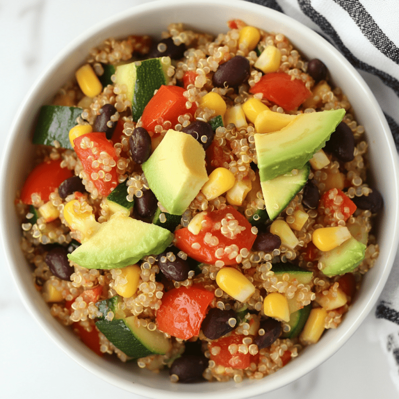 Vegetarian Quinoa Burrito Bowl