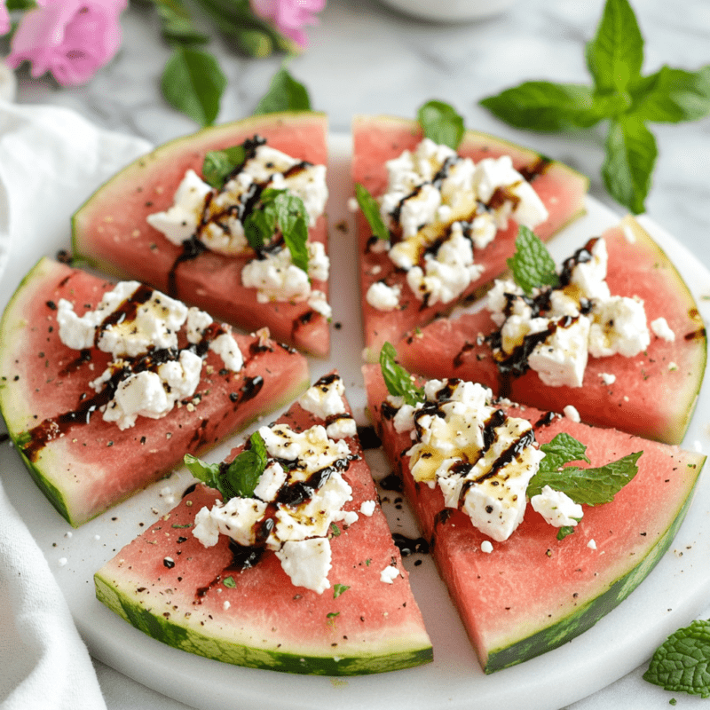 Watermelon and Feta Pizza