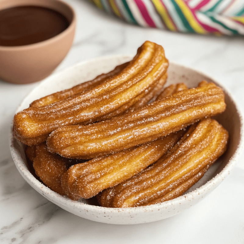 Churros with Chocolate Sauce