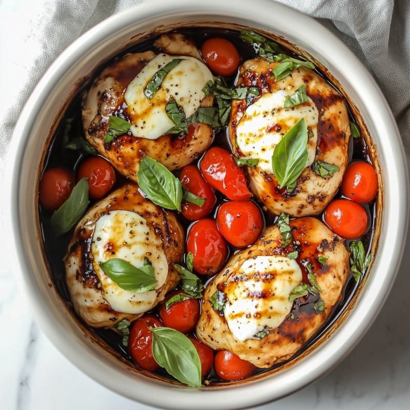 Crockpot Caprese Chicken
