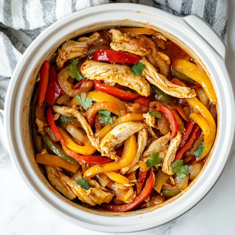 Crockpot Chicken Fajitas