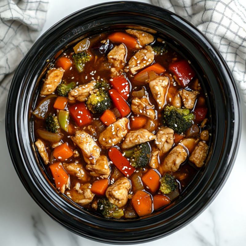 Crockpot Chicken and Vegetable Stir-Fry
