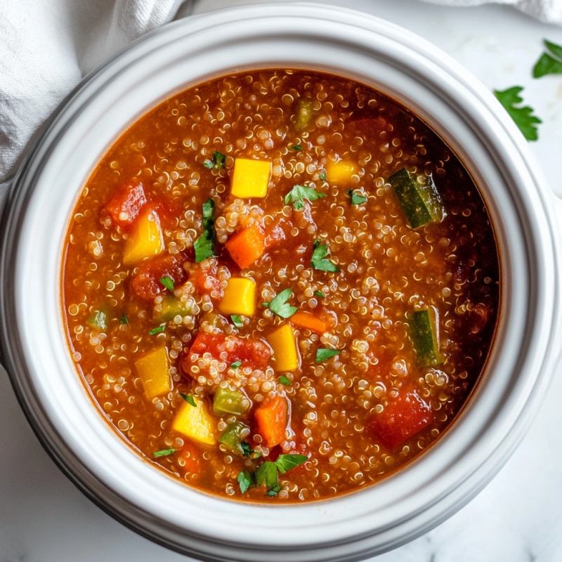 Crockpot Vegetable and Quinoa Stew