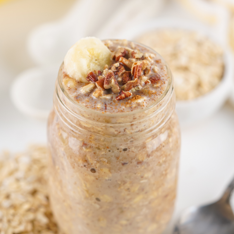 Banana Nut Bread Overnight Oats