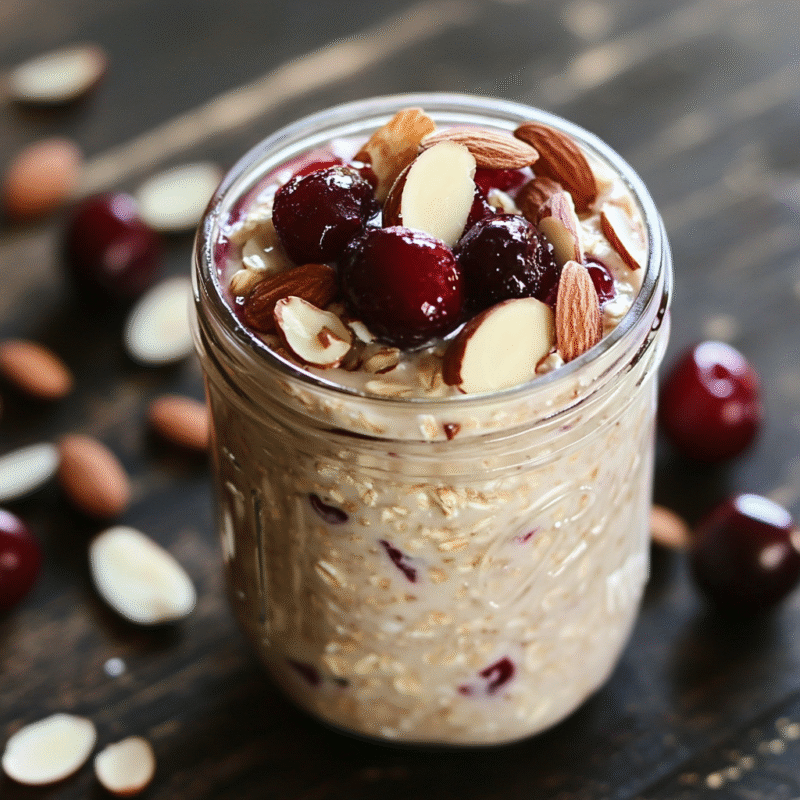 Cherry Almond Overnight Oats