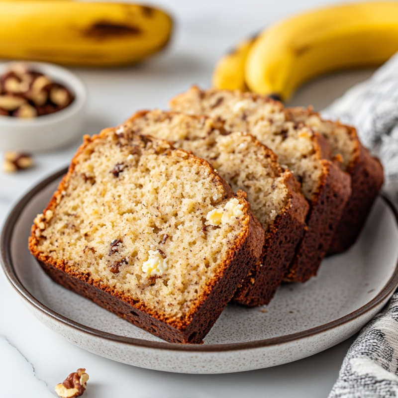 Cottage Cheese Banana Bread