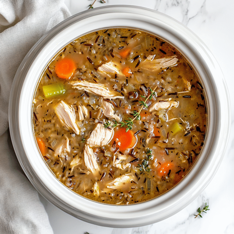 Crockpot Chicken and Wild Rice Soup
