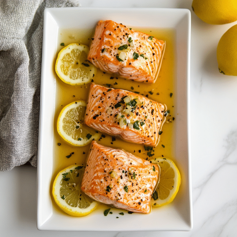 Crockpot Lemon Garlic Salmon