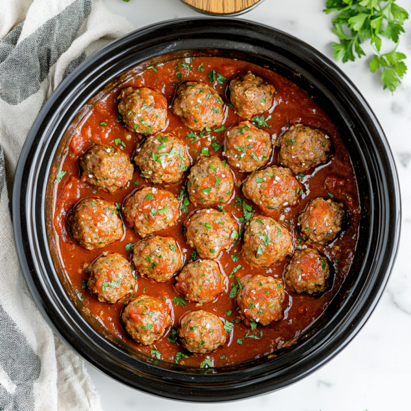 Crockpot Turkey Meatballs