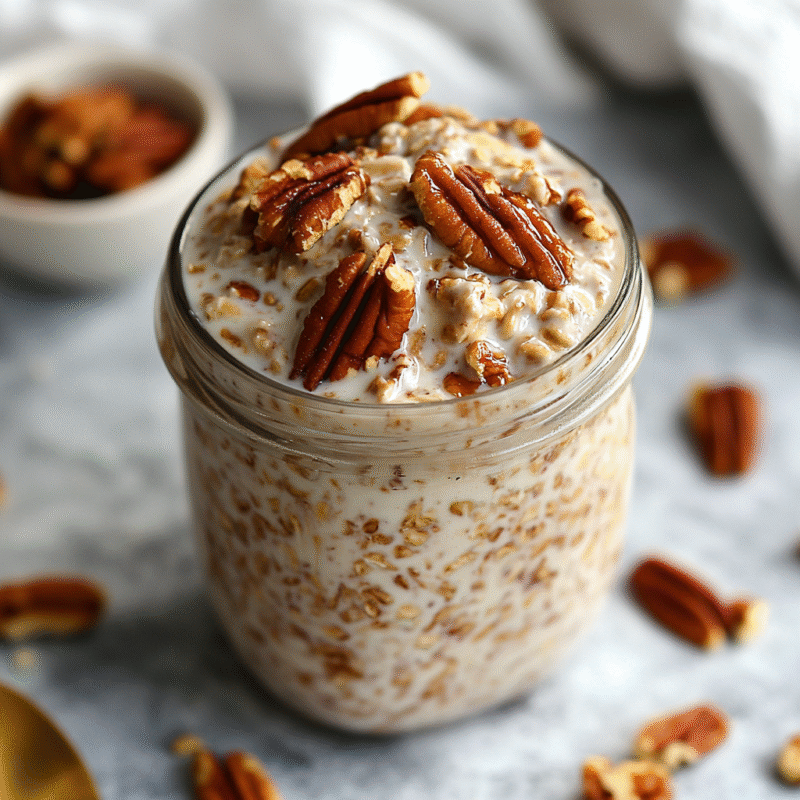 Maple Pecan Overnight Oats