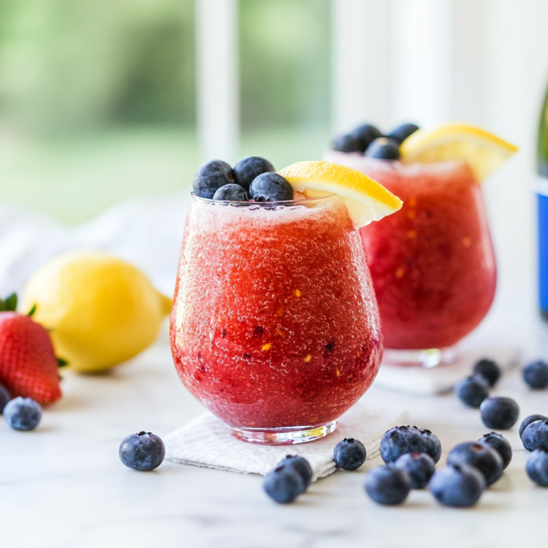 Red, White & Blue Sangria Slush