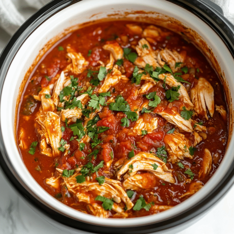 Slow Cooker Salsa Chicken