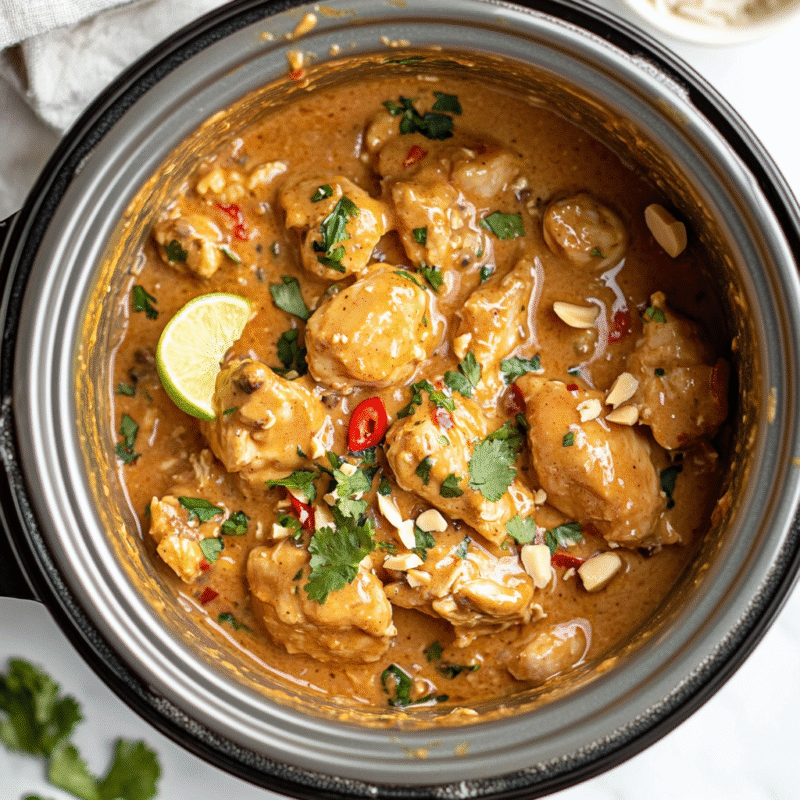 Slow Cooker Thai Peanut Chicken