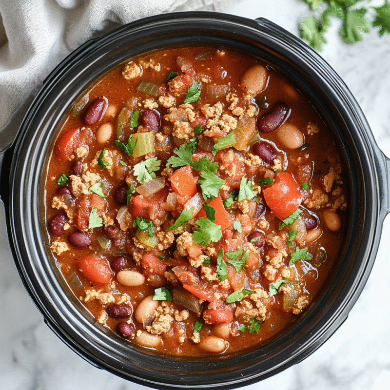 Slow Cooker Turkey Chili