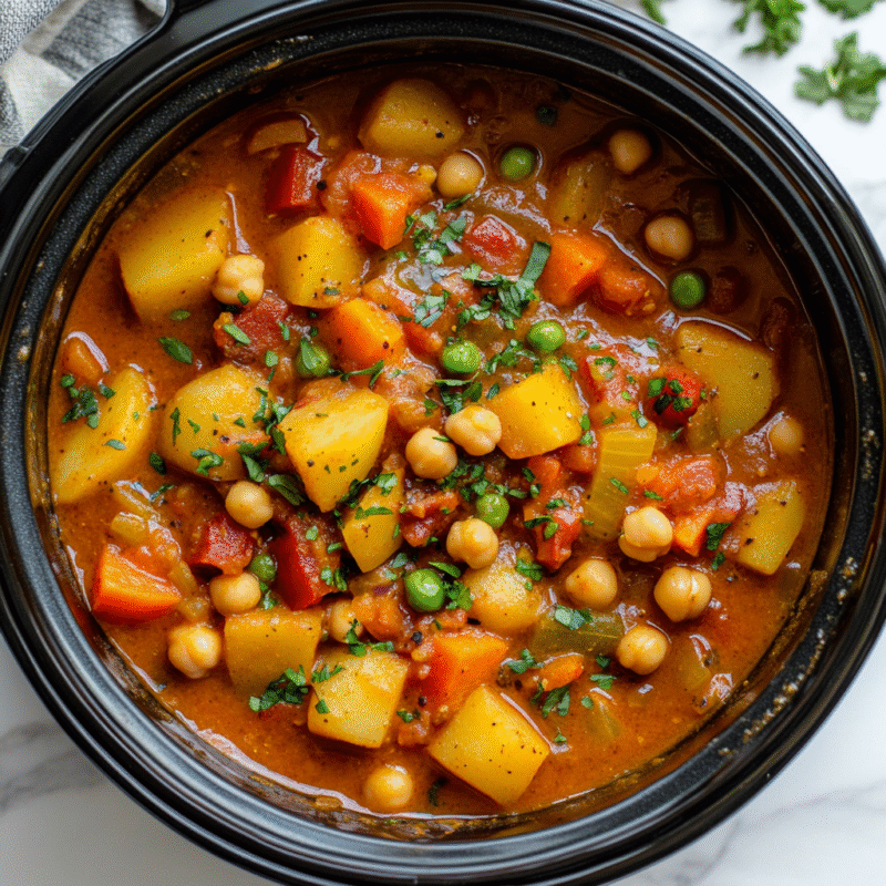 Slow Cooker Vegetable Curry