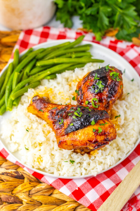 Quick & Easy Sweet and Smoky Chicken Legs