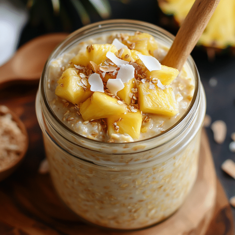 Tropical Pineapple Overnight Oats