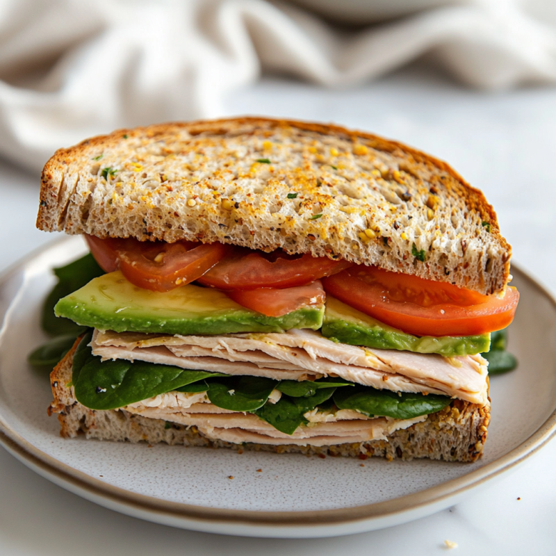 Turkey and Avocado Sandwich