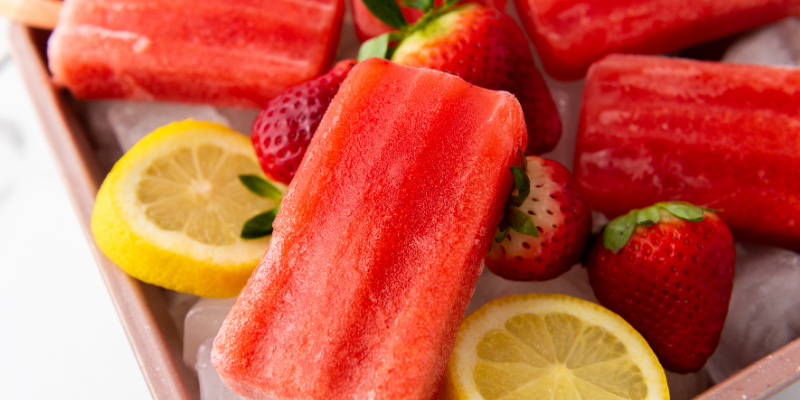 Cool Down with These Easy & Affordable Strawberry Lemon Popsicles