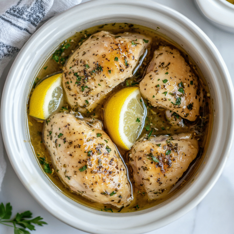 Crockpot Lemon Herb Chicken