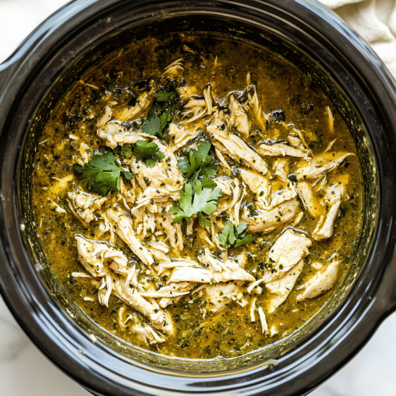 Crockpot Salsa Verde Chicken