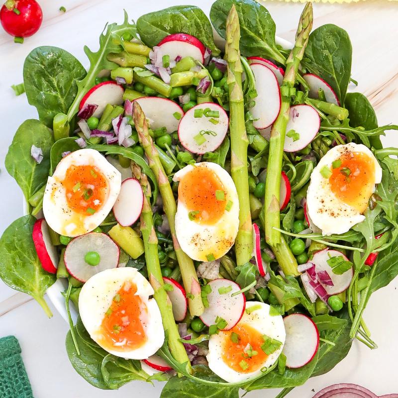 Asparagus Salad with Soft-Boiled Egg