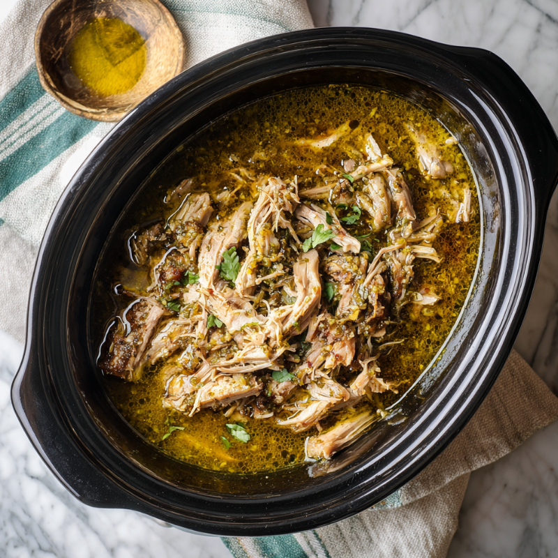 Crockpot Salsa Verde Pork